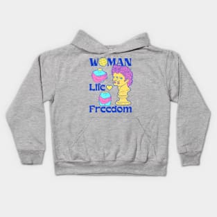 "Just A Girl Who Chooses Happy And Freedom In Life " Kids Hoodie